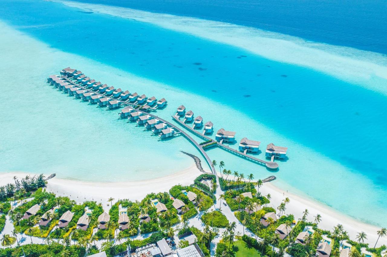 Hard Rock Hotel Maldives - Complimentary Roundtrip Speed Boat Transfer Until 31St October 2025 Emboodhoo Lagoon Ngoại thất bức ảnh Aerial view of the resort