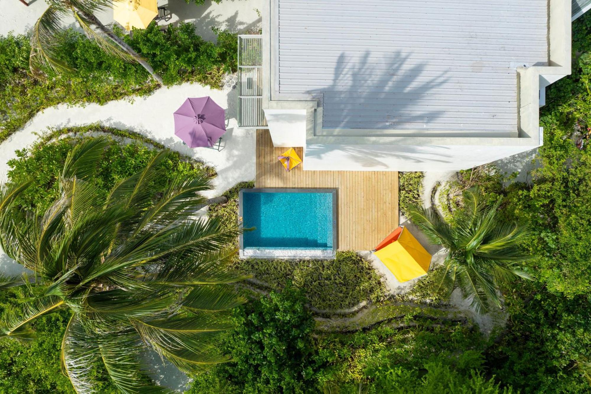 Hard Rock Hotel Maldives - Complimentary Roundtrip Speed Boat Transfer Until 31St October 2025 Emboodhoo Lagoon Ngoại thất bức ảnh Villa 10, aerial view